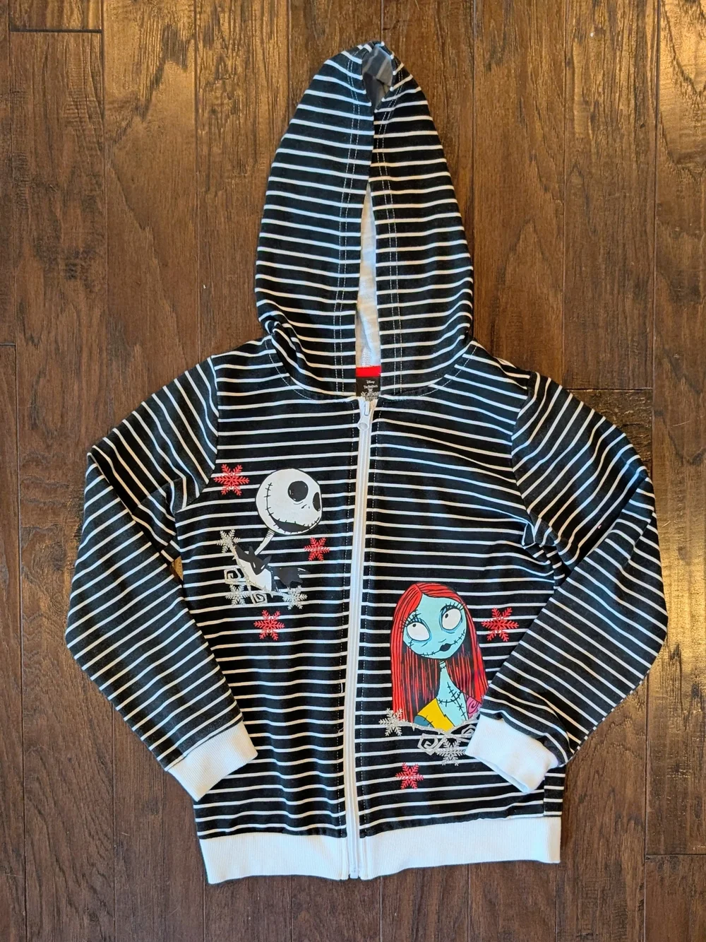 Disney Nightmare Before Christmas Girls Set: 2 Teess, Zip Hoodie, & Pullover 7/8